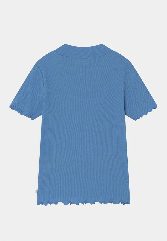 Scotch & Soda FITTED HIGH-NECK - T-shirt Basique - Quilt Blue 2 Scotch & Soda FITTED HIGH-NECK - T-shirt Basique - Quilt Blue – Image 2