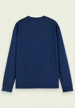 Scotch & Soda UNISEX GRAPHIC LONG-SLEEVED - T-shirt à Manches Longues - Americana Blue -Scotch & Soda Soldes 00ef5f4531954cccb5d122b7da32ef7a