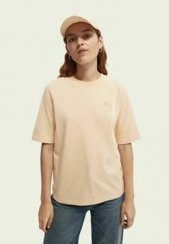 Scotch & Soda RELAXE FIT - T-shirt Imprimé - Peach