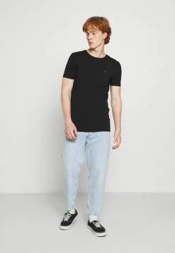 Scotch & Soda LOGO TEE 2 PACK - T-shirt Basique - Black