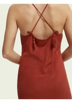Scotch & Soda CROSS STRAP - Robe De Soirée - Red Clay -Scotch & Soda Soldes 03208b9f495c4cbd9cee447cab979885