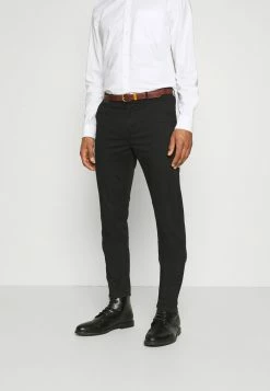 Scotch & Soda BELTED CHINO - Chino - Black
