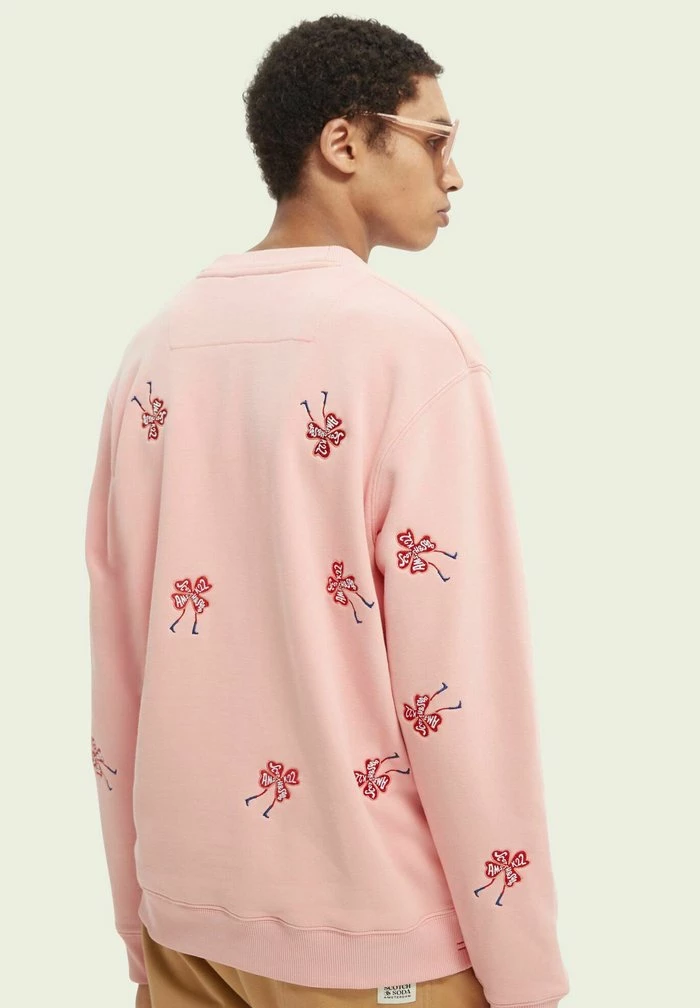 Scotch & Soda EMBROIDERED - Sweatshirt - Pink 2 Scotch & Soda EMBROIDERED - Sweatshirt - Pink – Image 2