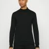 Scotch & Soda LIGHTWEIGHT MOCK NECK CONTAINS ORGANIC - Sweatshirt - Black