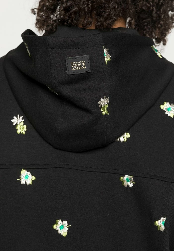 Scotch & Soda EMBROIDERED HOODIE - Sweat à Capuche - Black 5 Scotch & Soda EMBROIDERED HOODIE - Sweat à Capuche - Black – Image 5