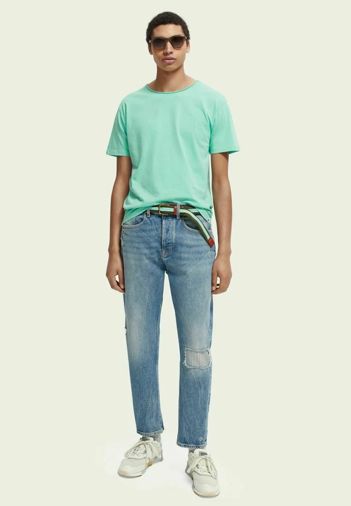 Scotch & Soda T-shirt Basique - Light Blue 2 Scotch & Soda T-shirt Basique - Light Blue – Image 2