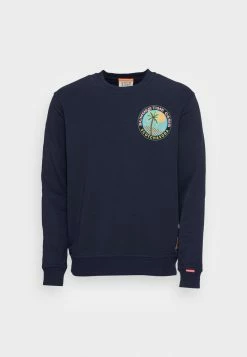 Scotch & Soda SEASONAL LOGO ARTWORK CREWNECK - Sweatshirt - Navy -Scotch & Soda Soldes 072607bb9fb441b4999da5db1895ece5