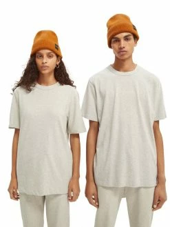 Scotch & Soda UNISEX GRAPHIC LOGO - T-shirt Basique - Grey Melange