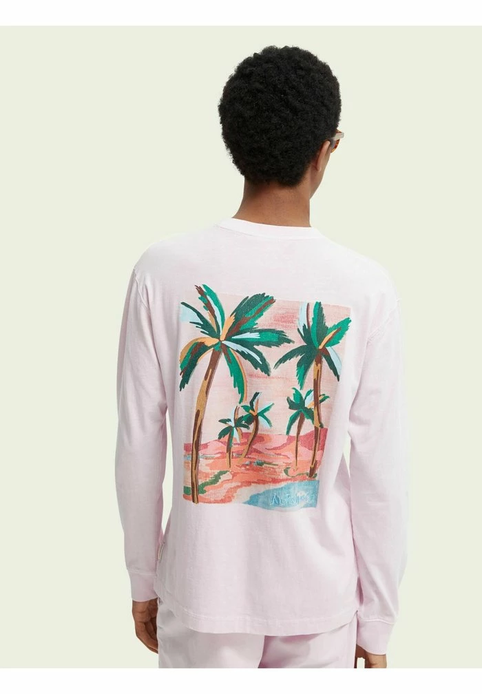 Scotch & Soda LONG SLEEVED - T-shirt à Manches Longues - Pink Icon 3 Scotch & Soda LONG SLEEVED - T-shirt à Manches Longues - Pink Icon – Image 3