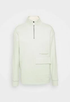 Scotch & Soda HALF ZIP WITH SUBTLE CONTRAST DETAILS - Sweatshirt - Seafoam -Scotch & Soda Soldes 09bd6c2357274e0494a1ada34b702c46