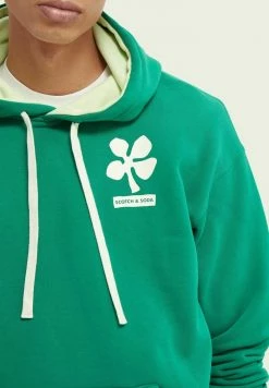 Scotch & Soda Sweat à Capuche - Highlight Green -Scotch & Soda Soldes 0a1dab7330af4caca6c86ef92d555498