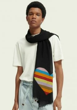 Scotch & Soda BORN TO LOVE - Écharpe - Black -Scotch & Soda Soldes 0a78c9c0b7164af78f00c0b8c73e94ec