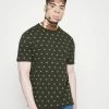 Scotch & Soda EASY CREW NECK TEE - T-shirt Imprimé - Khaki