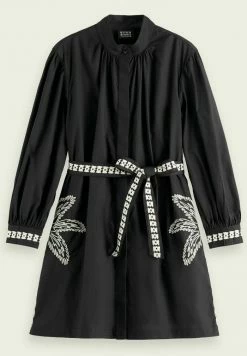 Scotch & Soda EMBROIDERED - Robe De Jour - Black -Scotch & Soda Soldes 0c6d293940844e84b62a877bcd90b744