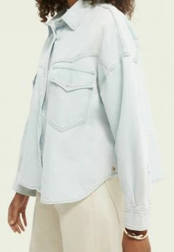 Scotch & Soda Veste En Jean - Bleached Indigo 10 Scotch & Soda Veste En Jean - Bleached Indigo -Scotch & Soda Soldes 0d4181c6cbe748aeaba4de8014bed608