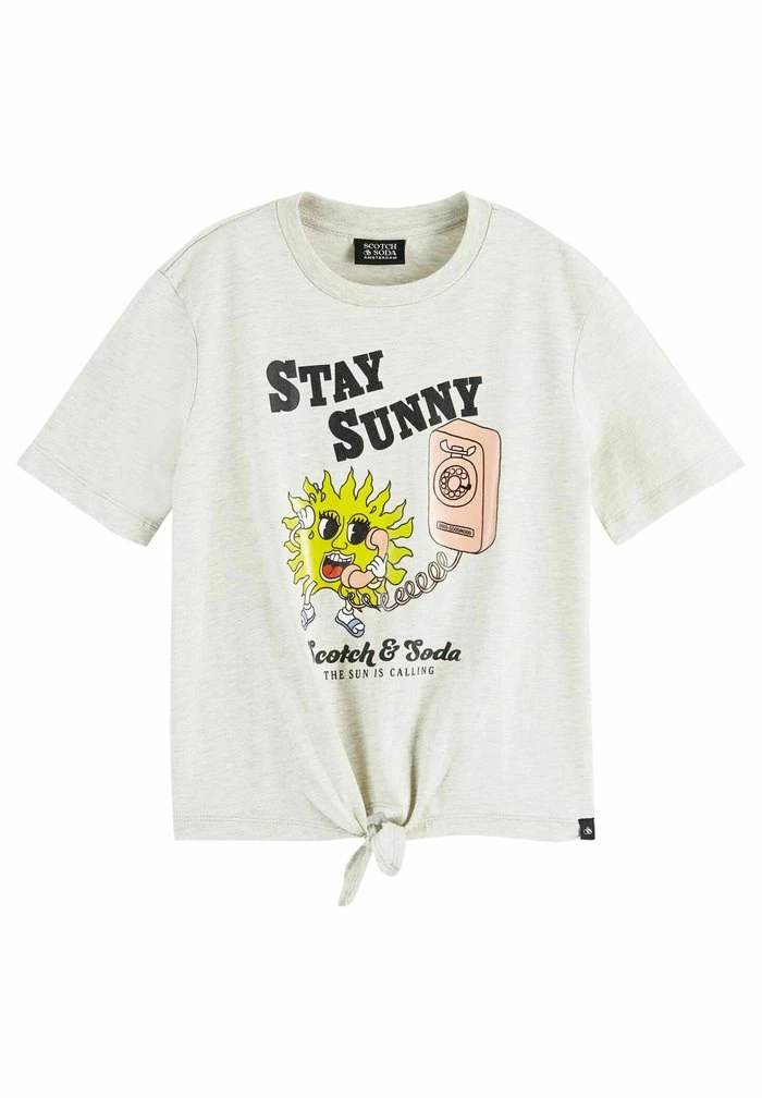 Scotch & Soda T-shirt Imprimé - Grey Melange 5 Scotch & Soda T-shirt Imprimé - Grey Melange – Image 5