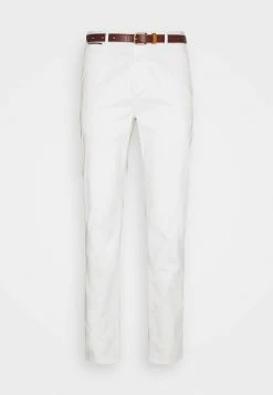 Scotch & Soda BELTED CHINO - Chino - Denim White -Scotch & Soda Soldes 0e824c8572464de7949d3b9083860f77
