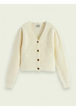 Scotch & Soda KNITTED - Gilet - Off White -Scotch & Soda Soldes 0f9e890a11554dfe968439daf306b58c