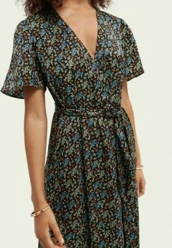 Scotch & Soda PRINTED - Robe Longue - Black -Scotch & Soda Soldes 0fc62a6f552643ccb3056d2523092136