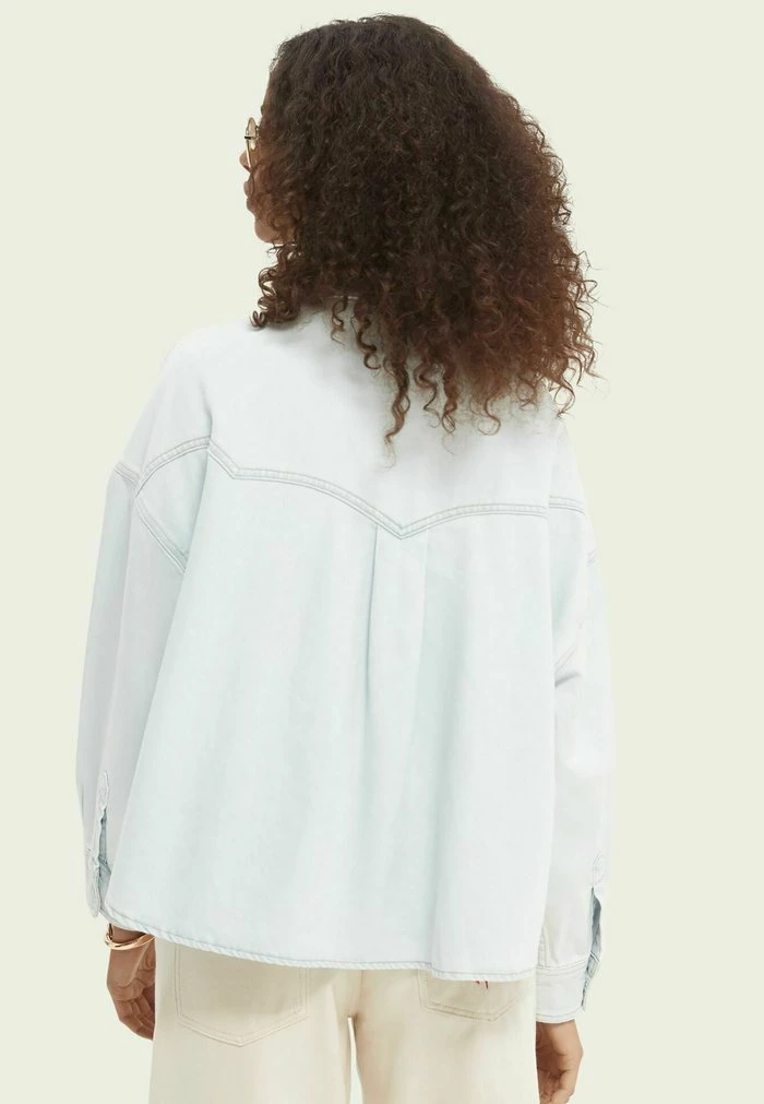 Scotch & Soda Veste En Jean - Bleached Indigo 3 Scotch & Soda Veste En Jean - Bleached Indigo – Image 3