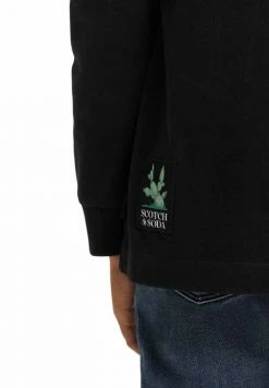 Scotch & Soda ARTWORK LONG SLEEVED - T-shirt à Manches Longues - Black -Scotch & Soda Soldes 1107fe952c3f43b7a087741be0cae408