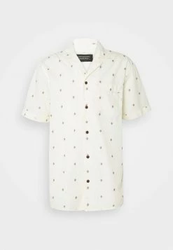 Scotch & Soda SHORTSLEEVE WITH HAWAIIAN COLLAR - Chemise - Beige/salmon