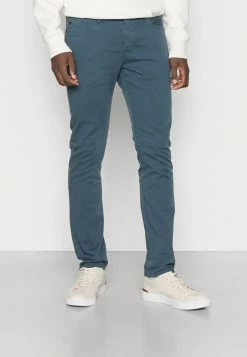 Scotch & Soda GARMENT DYED SLIM FIT POCKET PANT - Jean Slim - Steel