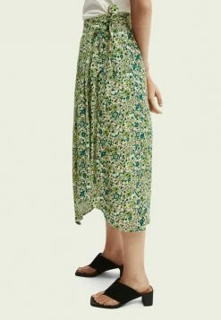 Scotch & Soda Jupe Portefeuille - Green -Scotch & Soda Soldes 13e8eee8b5d44edb9815fd8ea76885b1