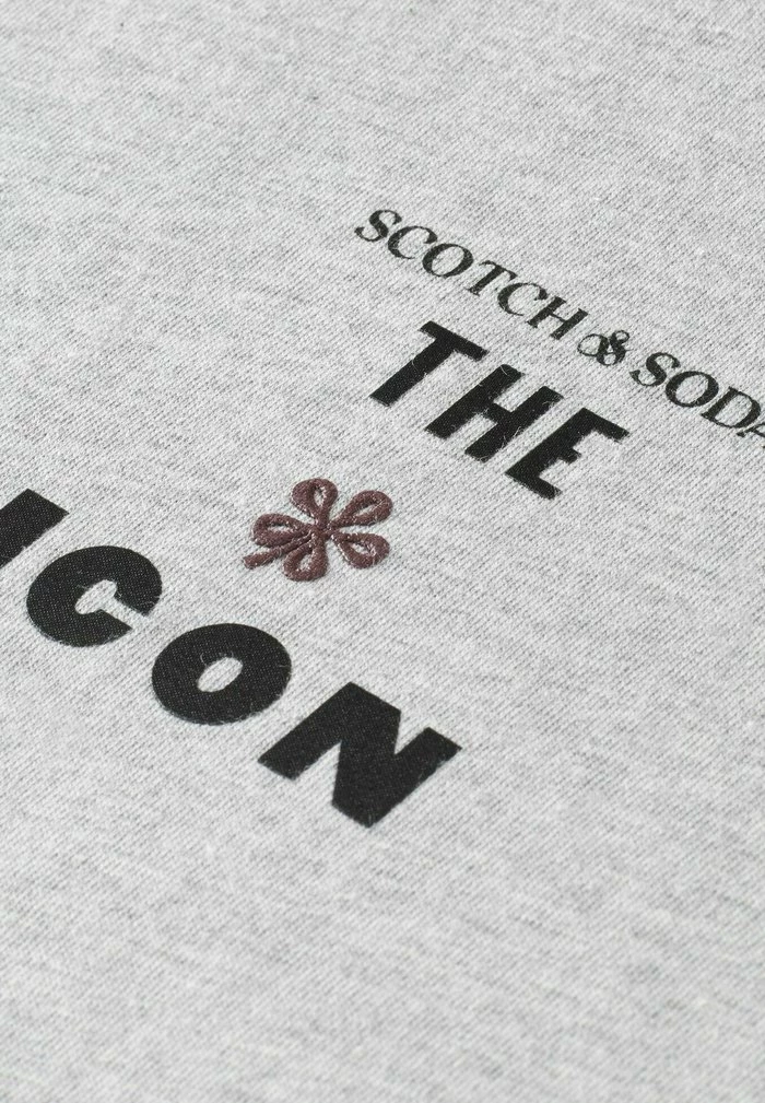 Scotch & Soda T-shirt Imprimé - Grey Melange 6 Scotch & Soda T-shirt Imprimé - Grey Melange – Image 6