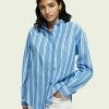 Scotch & Soda OVERSIZED - Chemisier - Blue
