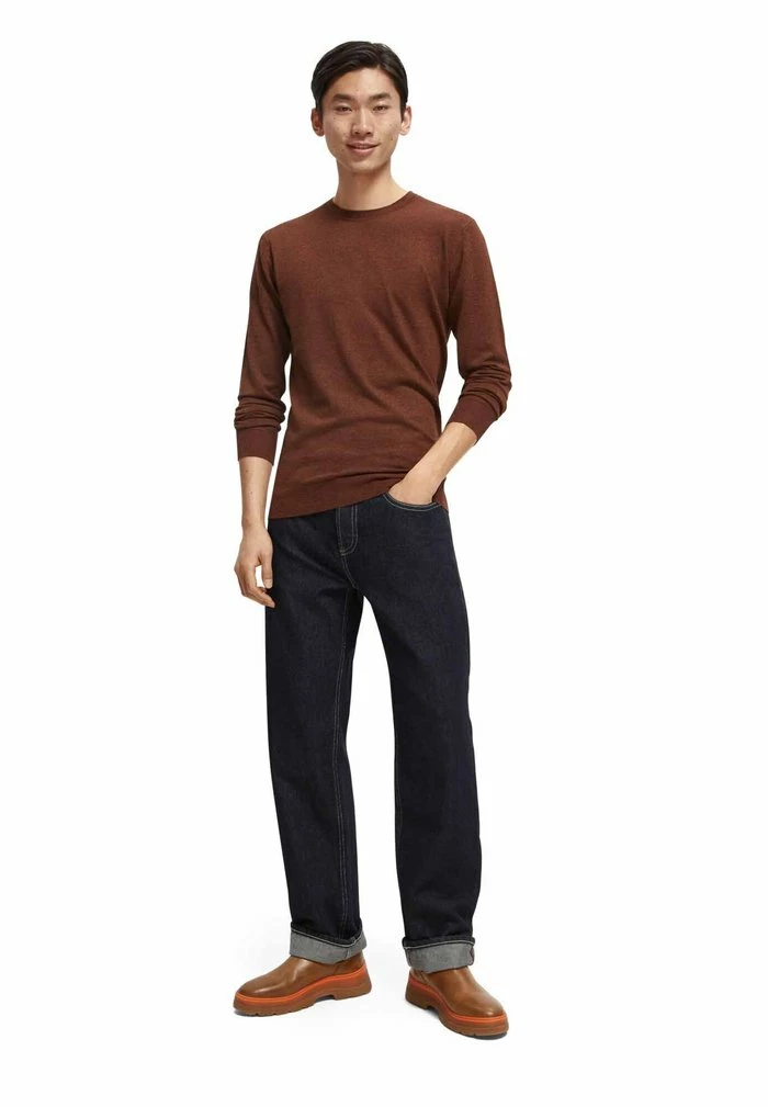 Scotch & Soda CLASSIC - Pullover - Rust Melange 2 Scotch & Soda CLASSIC - Pullover - Rust Melange – Image 2