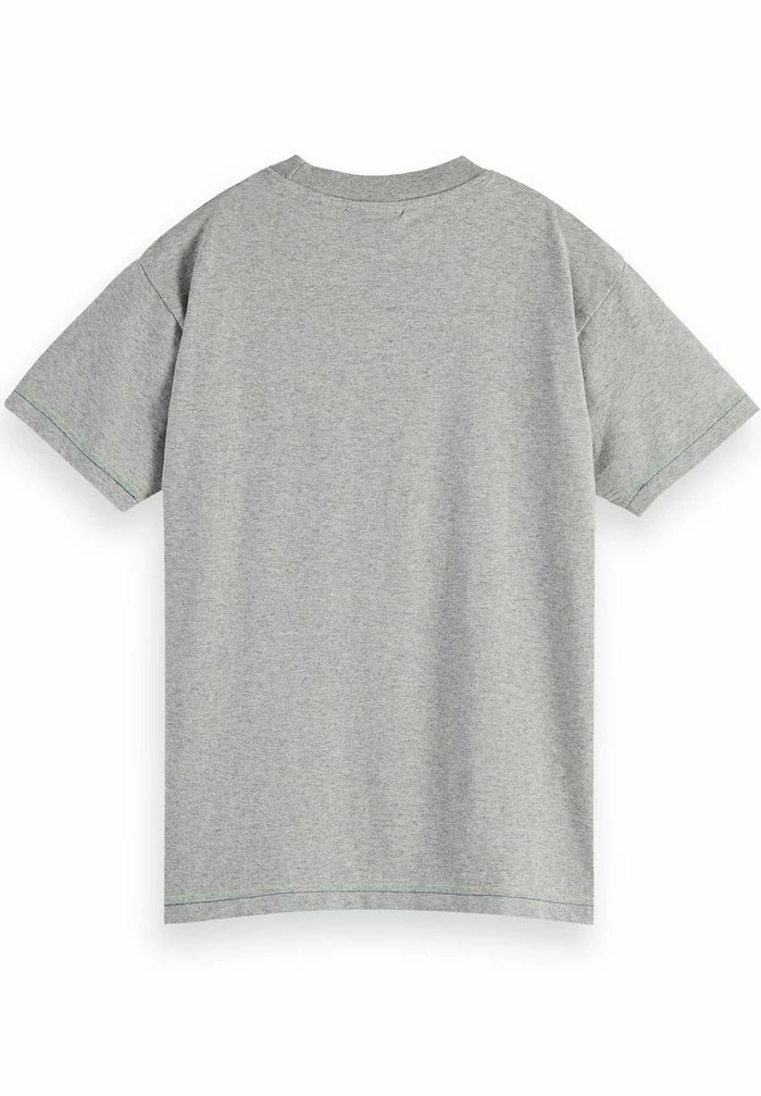 Scotch & Soda T-shirt Imprimé - Grey Melange 2 Scotch & Soda T-shirt Imprimé - Grey Melange – Image 2