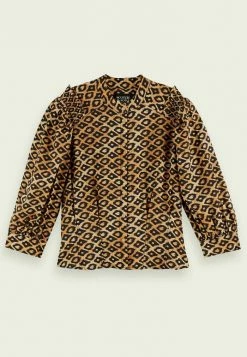 Scotch & Soda Blouse - Brown -Scotch & Soda Soldes 15e9c47261024579aead4c235126304c