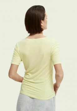 Scotch & Soda T-shirt Basique - Lemon -Scotch & Soda Soldes 1607654cfccd4218b91871076c609142