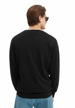 Scotch & Soda CLASSIC CREWNECK - Pullover - Black -Scotch & Soda Soldes 161407f741584efead02c917b591aad3