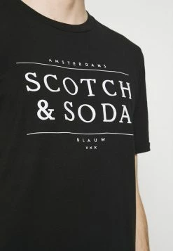 Scotch & Soda SHORT SLEEVE LOGO TEE - T-shirt Imprimé - Black 9 Scotch & Soda SHORT SLEEVE LOGO TEE - T-shirt Imprimé - Black -Scotch & Soda Soldes 162b78d449ec40f79d0283cd351fbfd6