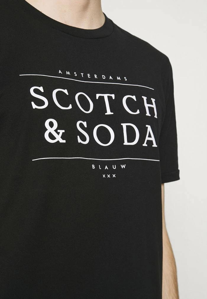 Scotch & Soda SHORT SLEEVE LOGO TEE - T-shirt Imprimé - Black 5 Scotch & Soda SHORT SLEEVE LOGO TEE - T-shirt Imprimé - Black – Image 5
