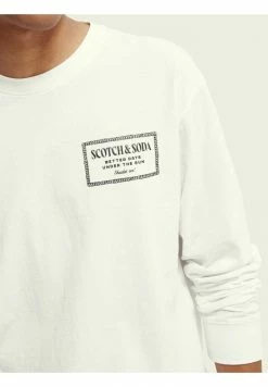 Scotch & Soda LONG SLEEVED - T-shirt à Manches Longues - White -Scotch & Soda Soldes 17cb48ff0cc4447e912a906625d4c1bc