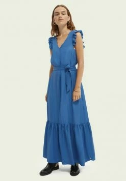 Scotch & Soda Robe Longue - Quilt Blue