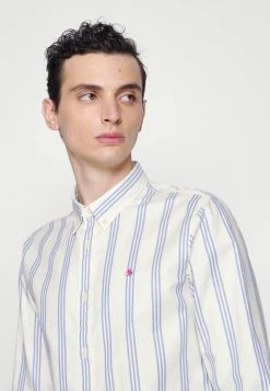 Scotch & Soda SLIM FIT OXFORD - Chemise - Beige/dark Blue -Scotch & Soda Soldes 18e0f8c4819448f3bc38a822d1cd1c2f