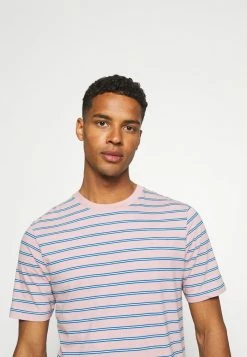 Scotch & Soda CLASSIC PATTERNED CREWNECK - T-shirt Imprimé - Salmon/blue -Scotch & Soda Soldes 1958c3e9ede94293a542c9532e4d4bae