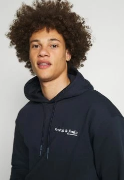 Scotch & Soda ORGANIC HOODED UNISEX - Sweat à Capuche - Night -Scotch & Soda Soldes 195f4c3cb18b4ddfa85fa80f69e9e5e4