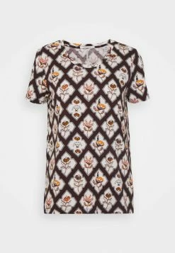 Scotch & Soda ALLOVER PRINTED TEE - T-shirt Imprimé - Brown/white -Scotch & Soda Soldes 1a5107c310744dae80565f9880a8b7aa