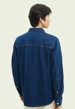 Scotch & Soda Veste En Jean - Indigo -Scotch & Soda Soldes 1aa28f1d16c44d49b6b17f80e102c524