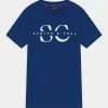 Scotch & Soda LOGO - T-shirt Imprimé - Yinmin Blue