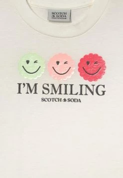 Scotch & Soda ARTWORK - T-shirt Imprimé - Off White -Scotch & Soda Soldes 1ad38e577fca46eb9df115f3dffd4039