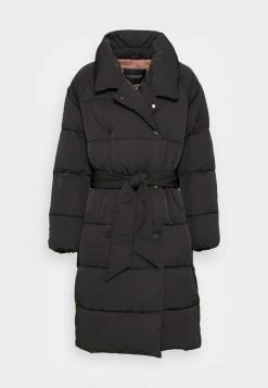 Scotch & Soda QUILTED BELTED DOUBLE BREASTED COAT WITH REPREVE FILLING - Veste D'hiver - Black -Scotch & Soda Soldes 1c9987bfc548465bb8314d20ec95d262