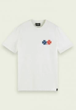 Scotch & Soda GRAPHIC - T-shirt Imprimé - Denim White -Scotch & Soda Soldes 1d04419da9be4feeb39c291c269b562d