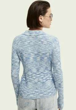 Scotch & Soda DYED - Gilet - Pacific Blue Melange -Scotch & Soda Soldes 1d53d137ffad48f884f28d3ca0c80e17