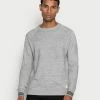 Scotch & Soda STRUCTURED BLEND CREWNECK - Pullover - Grey Melange